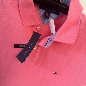 Brand New - Never worn with tags Tommy Hilfiger Custom Fit Polo (Salmon) - M